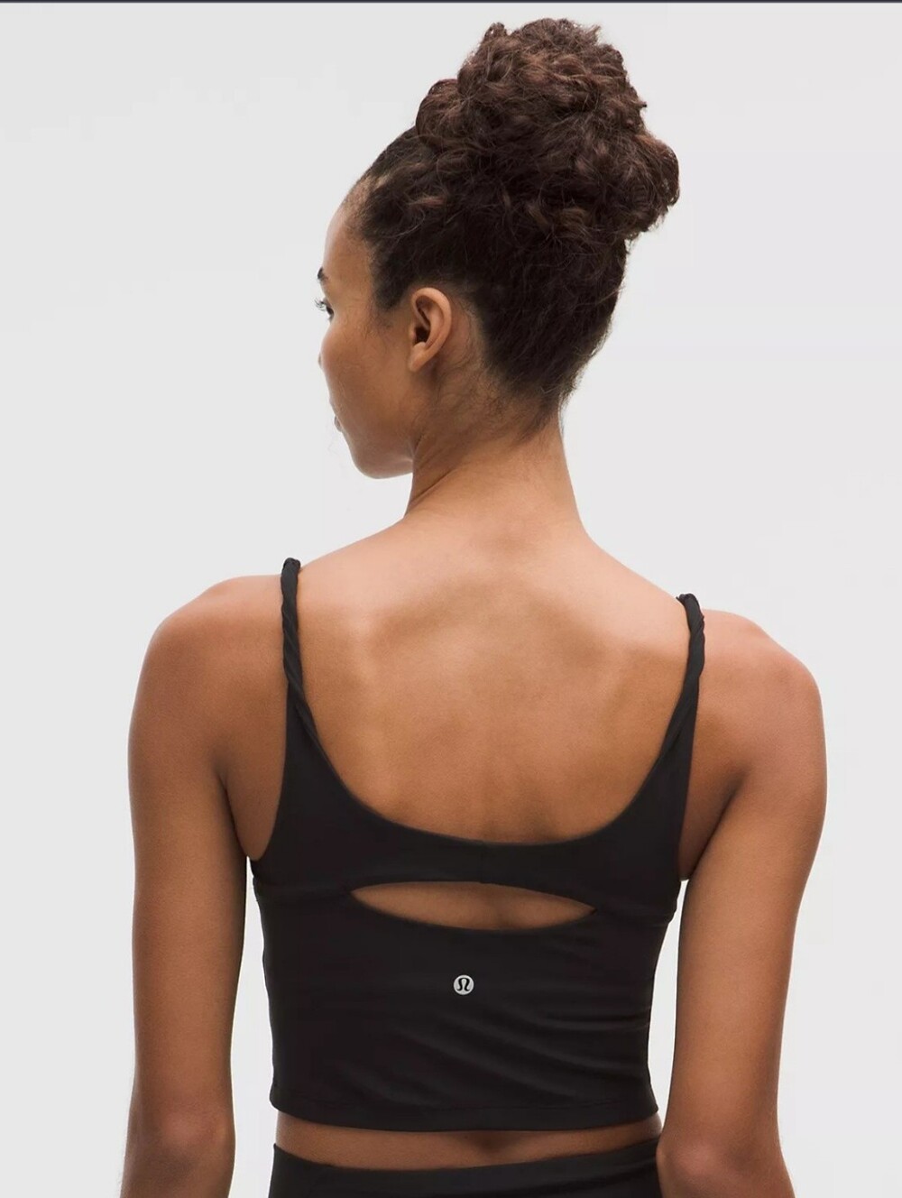 lululemon athletica Black Twist-Back Crop Tank